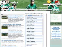 Tablet Screenshot of limerickcamogie.com